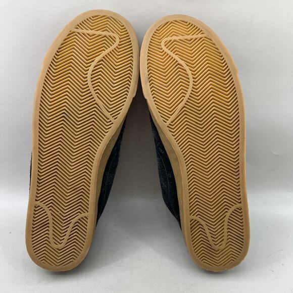 Nike SB Blazer Zoom Low Skateboard Shoes Men Size 9.5 Black Suede Gum Sneakers - Picture 7 of 8